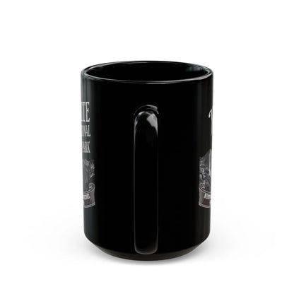 Yosemite National Park Rustic Scenic Ceramic Black Mug (11oz, 15oz) Muir Nature - Park Service Apparel