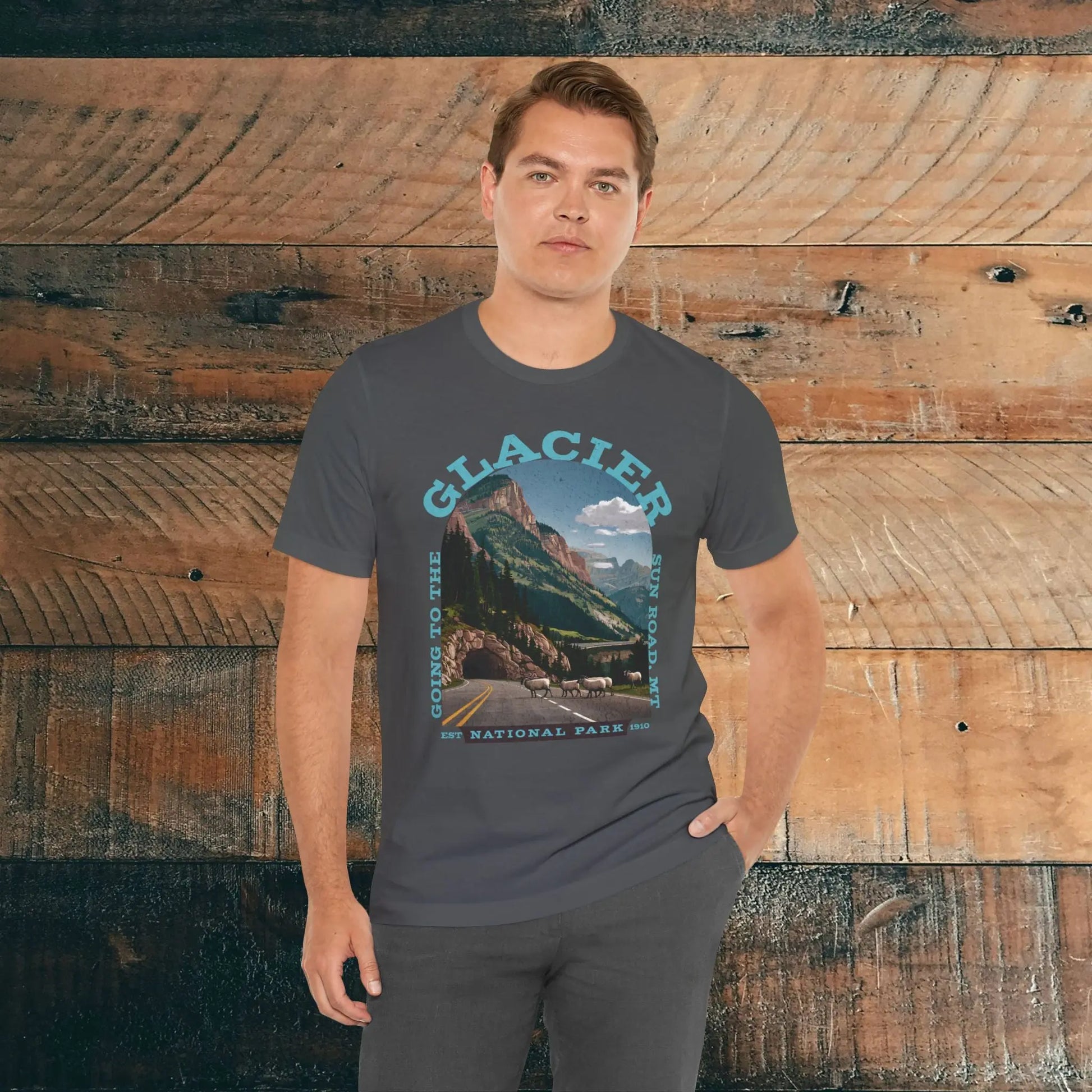 Glacier National Park Unisex Fit T-Shirt Going To The Sun Road Montana - Park Service Apparel