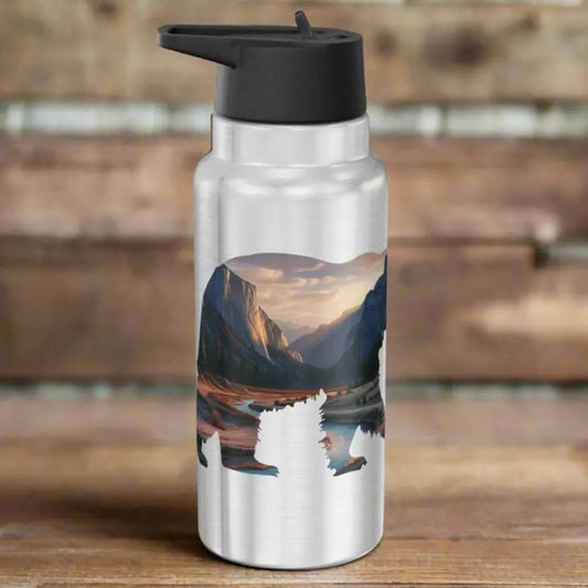 Yosemite National Park Insulated Water Bottle Tumbler 32oz Valley Bear - Park Service Apparel
