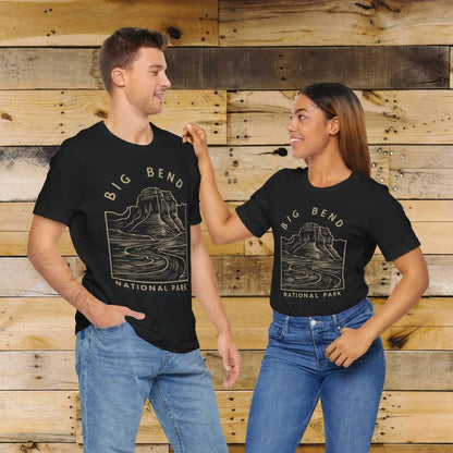 Big Bend National Park Unisex Fit Soft T-Shirt Curving River - Park Service Apparel
