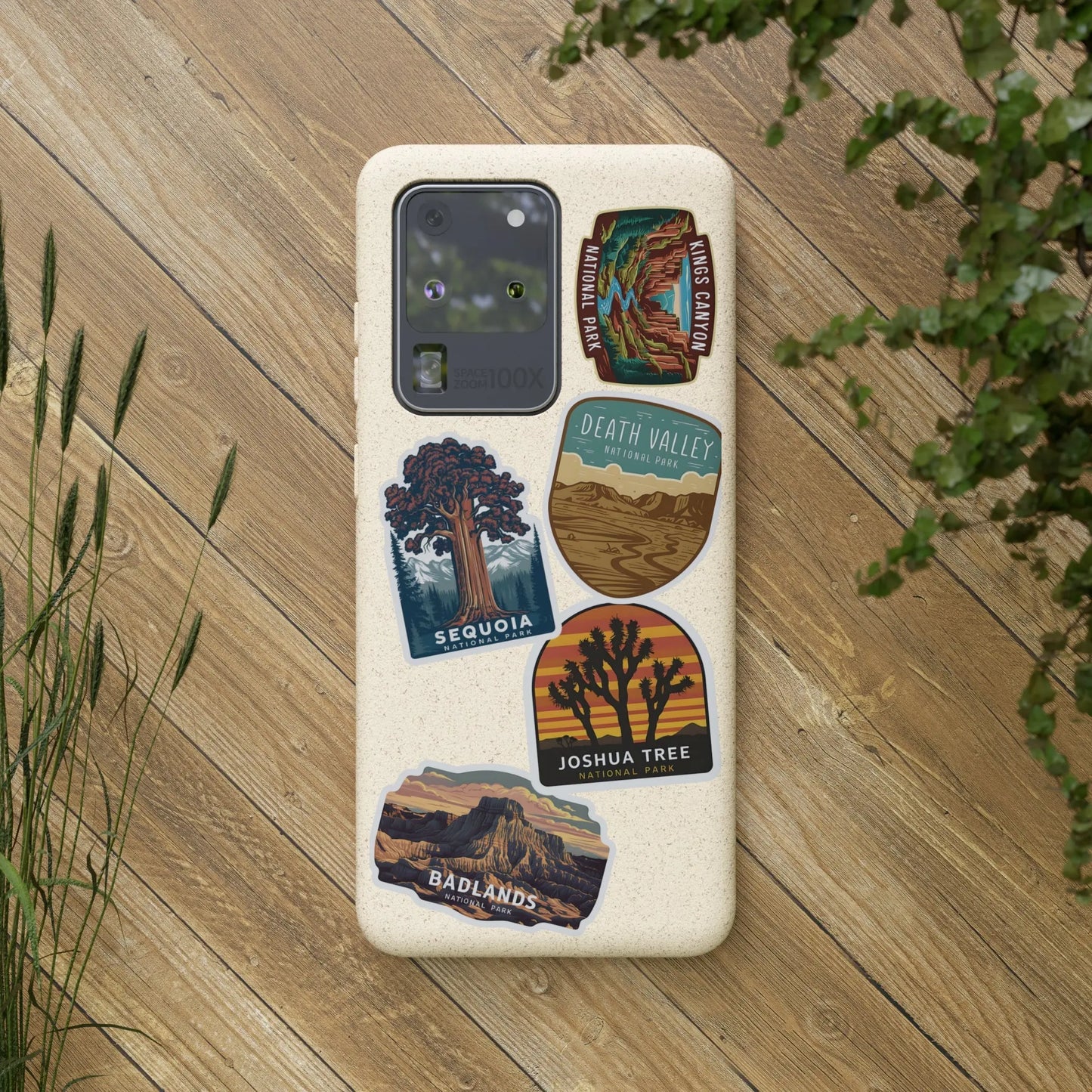 Biodegradable Custom National Park Sticker Style Printed Phone Case Personalize Your Phone Protector (iPhone 11-15) (Galaxy 20-22) - Park Service Apparel