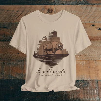 Badlands National Park Unisex Fit Soft T-shirt Roaming Buffalo Tee - Park Service Apparel
