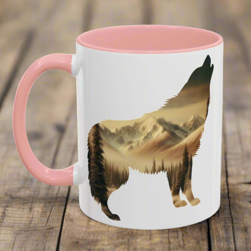 Denali National Park Wolf Colored Coffee Mug 11oz 15oz Printify