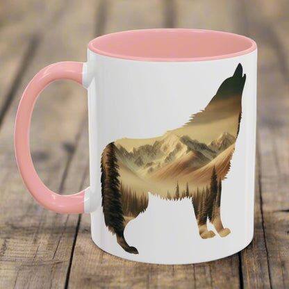 Denali National Park Wolf Colored Coffee Mug 11oz 15oz Printify