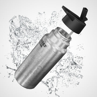 Capitol Reef National Park Topographic Insulated Water Bottle Tumbler 32oz Real USGS Topo Map