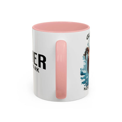 Glacier National Park Big Horned Sheep Accent Coffee Mug 11oz 15oz Blue Black Pink Red - Park Service Apparel
