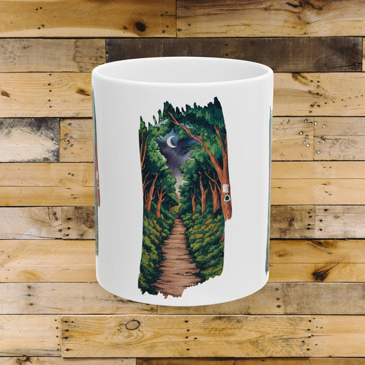 Appalachian Trail White Blaze Ceramic Mug (11oz, 15oz) - Park Service Apparel