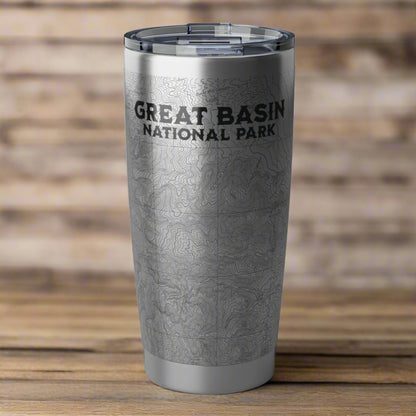 Great Basin National Park Topographic Insulated Tumbler 20oz Printify