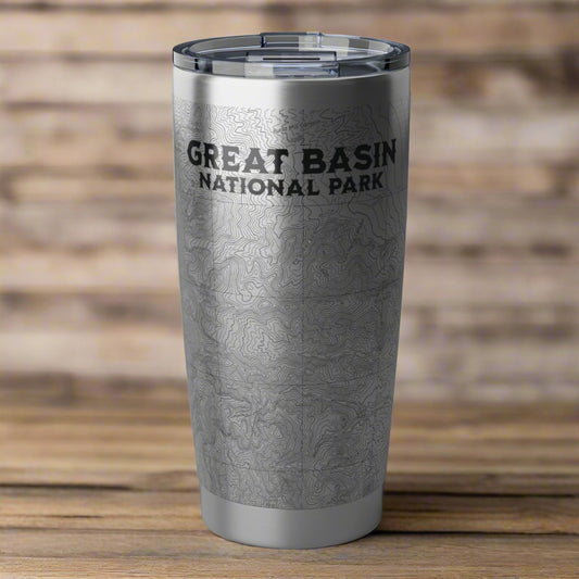 Great Basin National Park Topographic Insulated Tumbler 20oz Printify