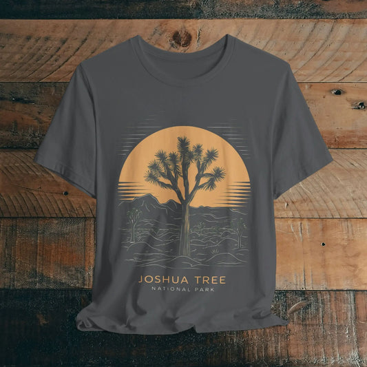 Joshua Tree National Park Unisex Fit Soft T-Shirt Desert Line Art - Park Service Apparel