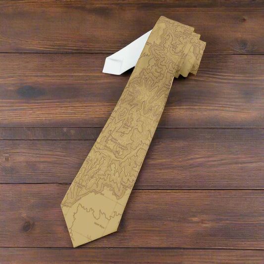 Grand Canyon National Park Topographic Necktie USGS Topo Map Print Availble In Other Colors Upon Request