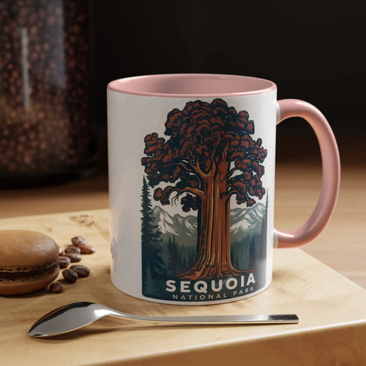 Sequoia National Park Big Tree Coffee Mug 11oz 15oz Blue Black Pink Red - Park Service Apparel