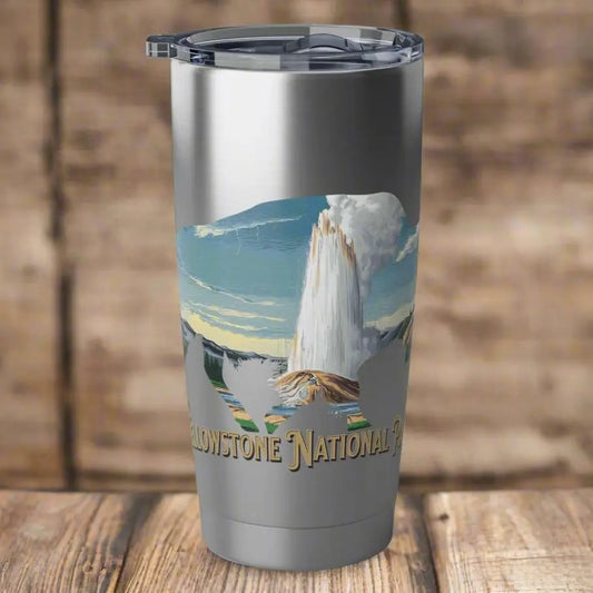 Yellowstone National Park Insulated 20oz Tumbler Buffalo Geyser - Park Service Apparel