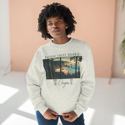 Pacific Coast Highway Oregon Shore Unisex Fit Crewneck Sweatshirt HWY 101 - Park Service Apparel