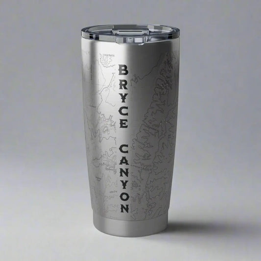 Bryce Canyon National Park Topographic Tumbler 20oz USGS Map Print - Park Service Apparel