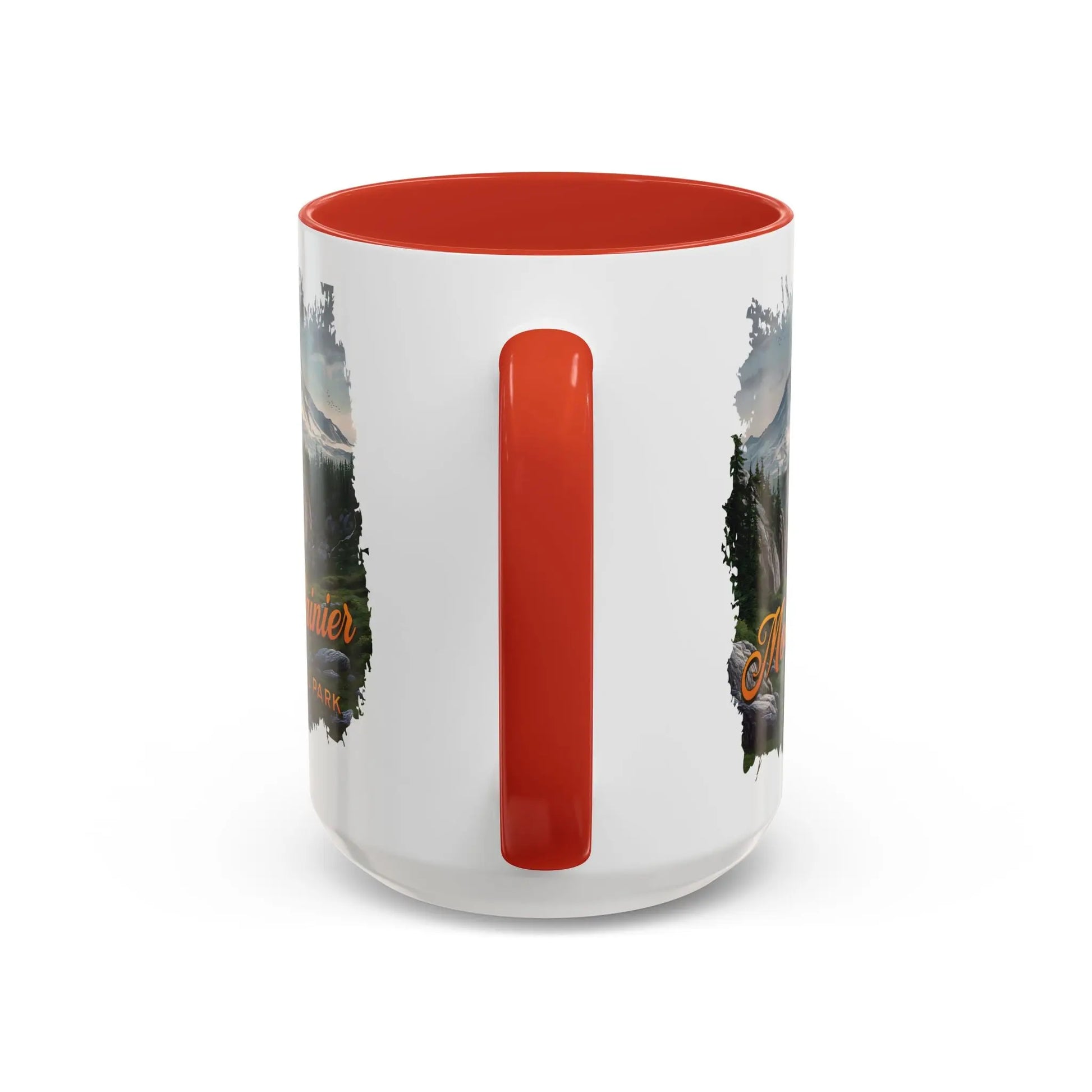 Mount Rainier National Park Accent Coffee Mug 11oz 15oz Blue Black Pink Red Outdoor Inspired Ceramic Mug - Park Service Apparel