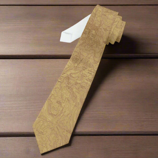 Mount Rainier Topographic Necktie USGS National Park Topo Map Print Available In Other Colors Upon Request