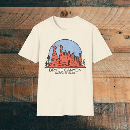 Bryce Canyon National Park Unisex Fit T-Shirt Utah Hoodoos Art - Park Service Apparel