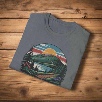 Acadia National Park Unisex Fit Soft T-Shirt Hiking Printify