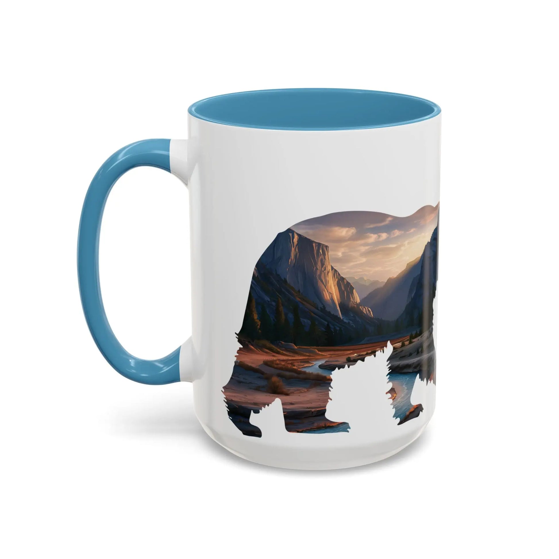 Yosemite National Park Valley Bear Accent Coffee Mug 11oz 15oz Blue Black Pink Red - Park Service Apparel