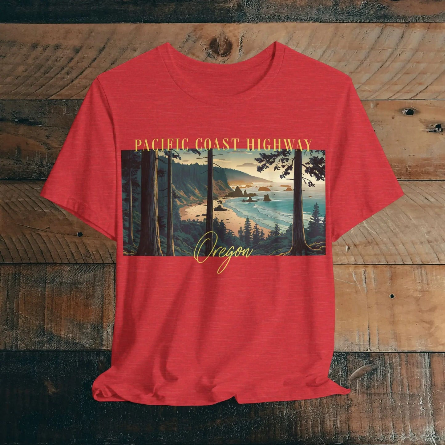 Oregon Coast Pacific Coast Highway Unisex Fit Soft T-shirt PCH Coastline - Park Service Apparel
