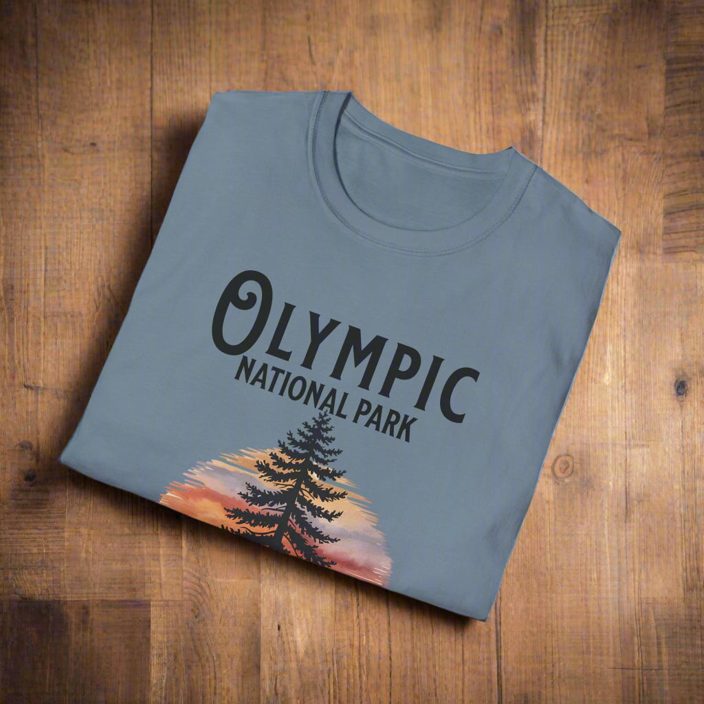 Protect Our Parks Olympic National Park Unisex Fit Soft T-Shirt Printify
