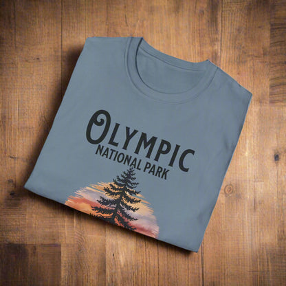 Protect Our Parks Olympic National Park Unisex Fit Soft T-Shirt Printify