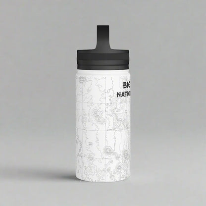 Big Bend National Park Topographic Stainless Steel Water Bottle Handle Lid Texas - Park Service Apparel