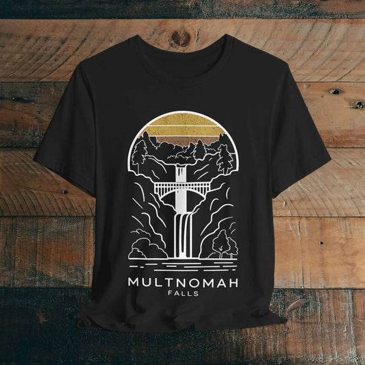 Multnomah Falls Oregon Unisex Fit Soft T-shirt River Gorge - Park Service Apparel