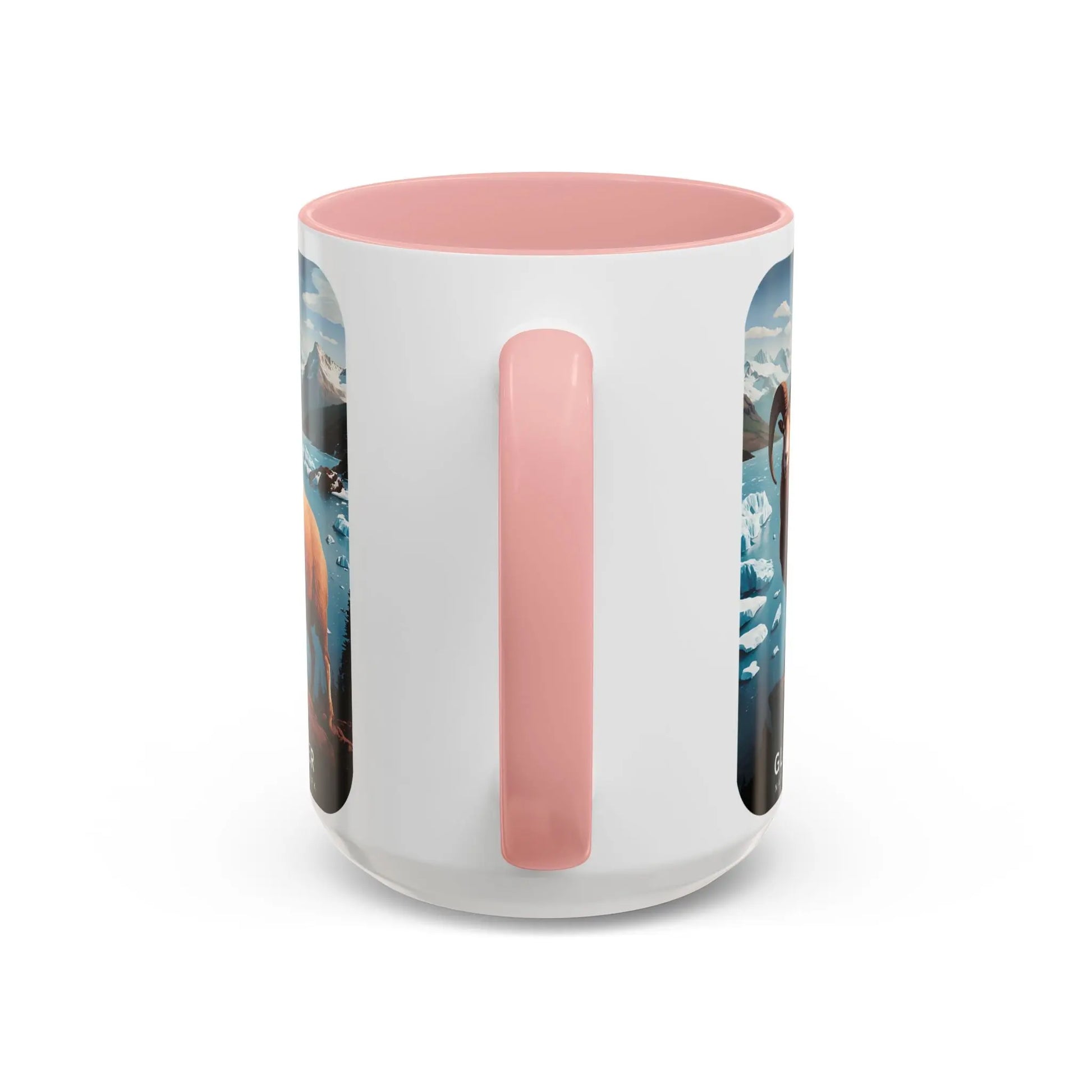 Glacier National Park Big Horned Sheep Scenic Coffee Mug 11oz 15oz Blue Black Pink Red - Park Service Apparel