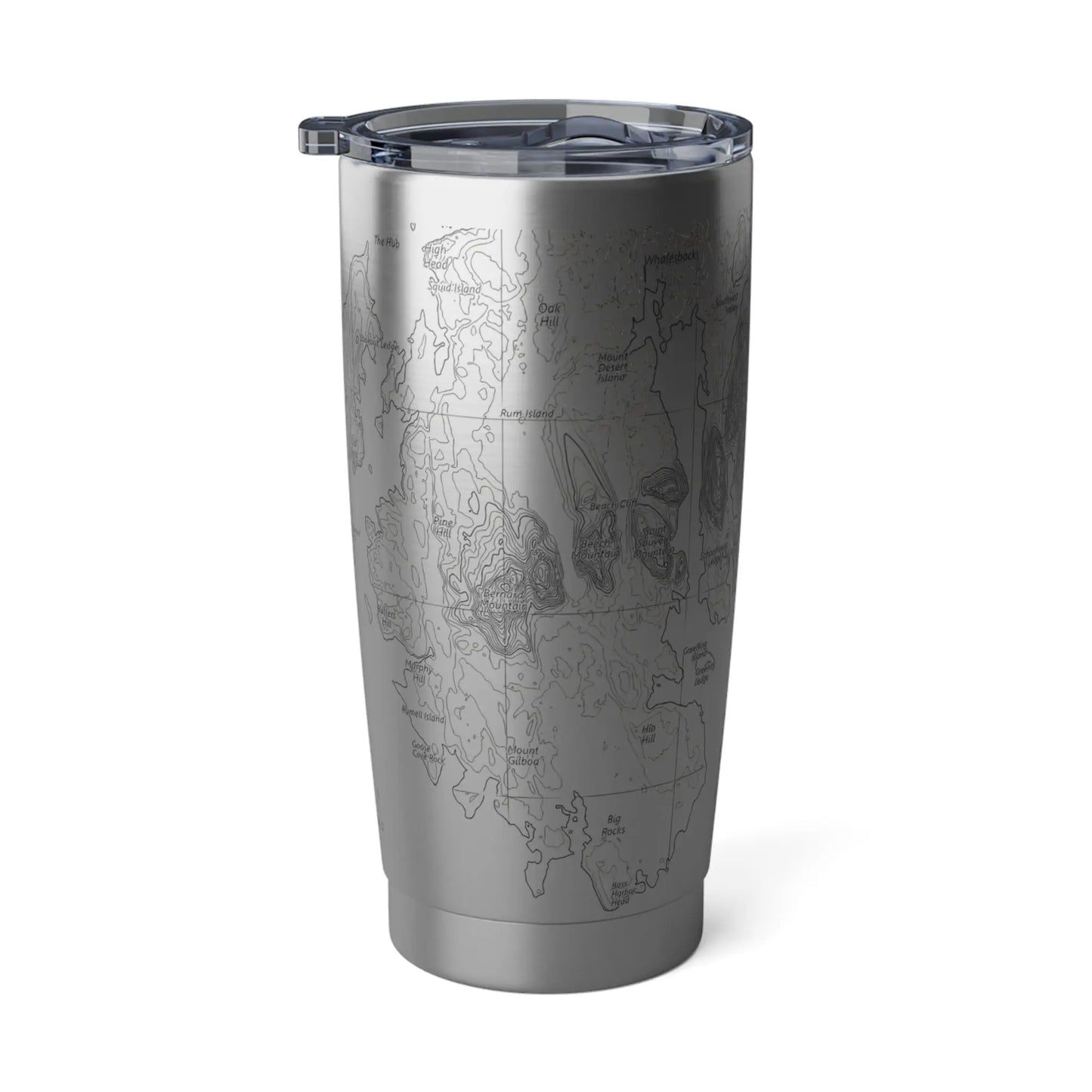 Acadia National Park Topographic Tumbler 20oz  Spill Resistant Lid Coastal Maine - Park Service Apparel
