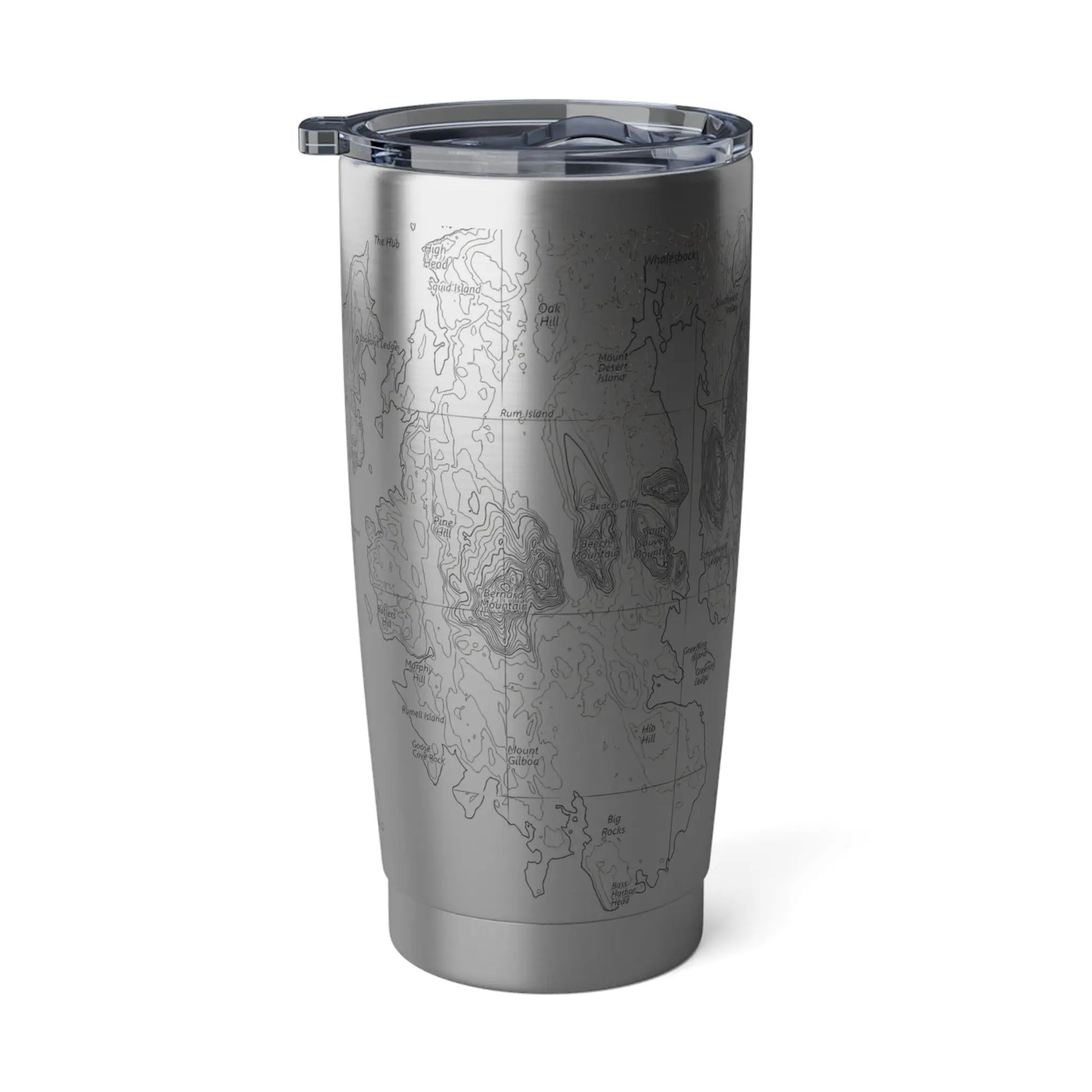 Acadia National Park Topographic Tumbler 20oz  Spill Resistant Lid Coastal Maine - Park Service Apparel