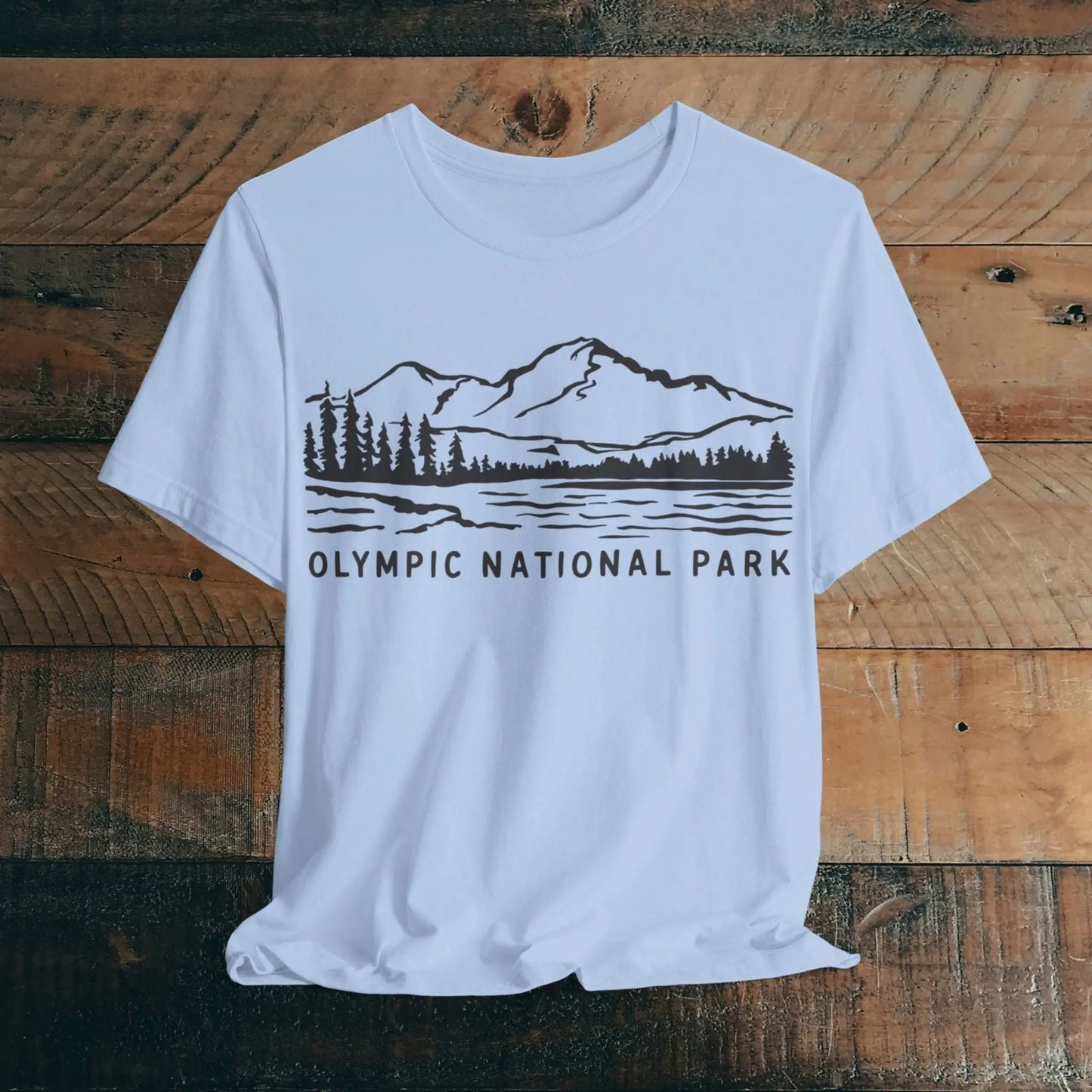 Olympic National Park Unisex Fit Soft T-Shirt Coastal Line Art - Park Service Apparel