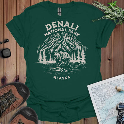 Denali National Park Alaska Unisex Fit Softstyle T-Shirt Canyon View Printify