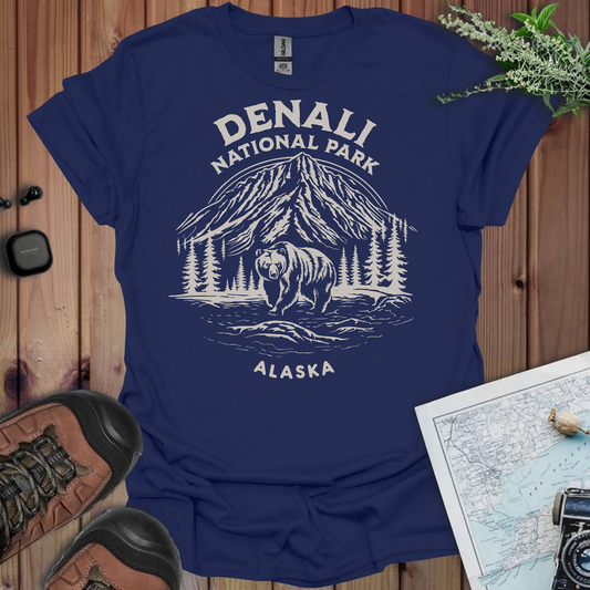 Denali National Park Alaska Unisex Fit Softstyle T-Shirt Canyon View Printify