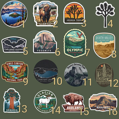 Custom California National Park Insulated Water Bottle  Sticker Style Tumbler 32oz Personalized - Park Service Apparel