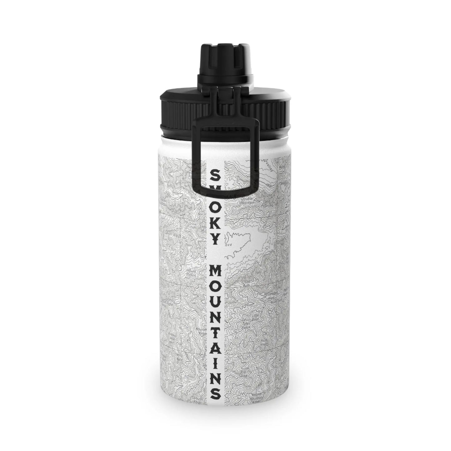 Great Smoky Mountains National Park Stainless Steel Water Bottle Handle Lid (3 Sizes, 3 Lid Options) Appalachian Trail Clingmans Dome - Park Service Apparel