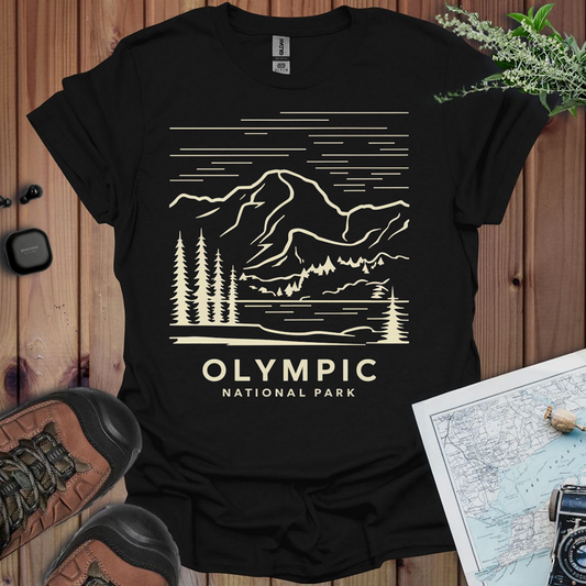 Olympic National Park Unisex Fit Soft T-Shirt Printify
