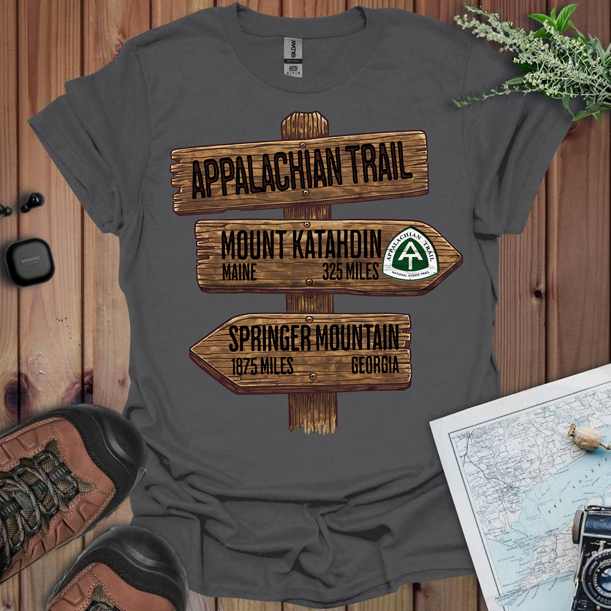 Appalachian Trail Unisex Fit Soft T-Shirt Katahdin Springer 2200 Miles Printify
