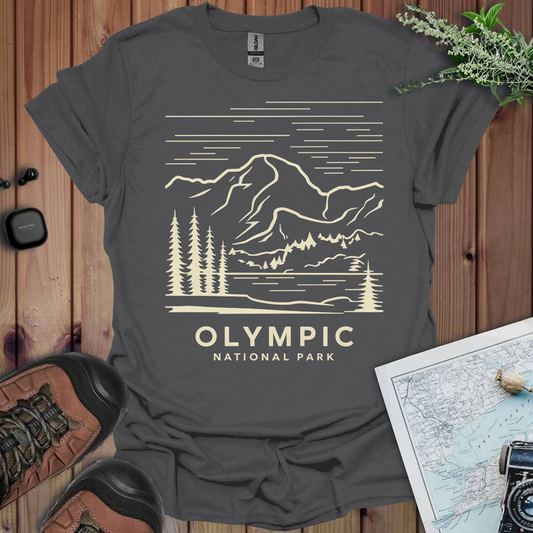 Olympic National Park Unisex Fit Soft T-Shirt Printify