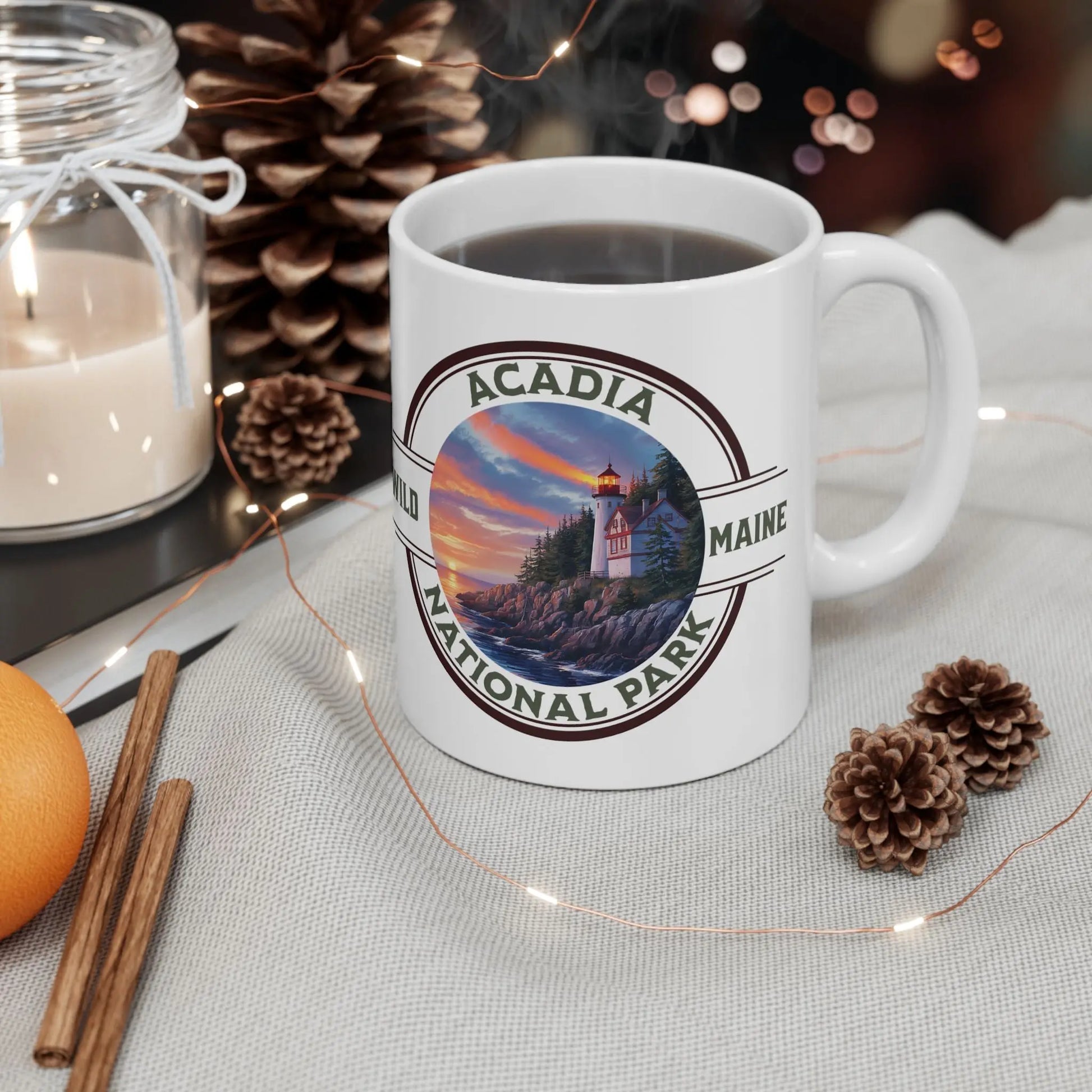 Acadia National Park Accent Mug (2 Sizes, 5 Colors) - Park Service Apparel
