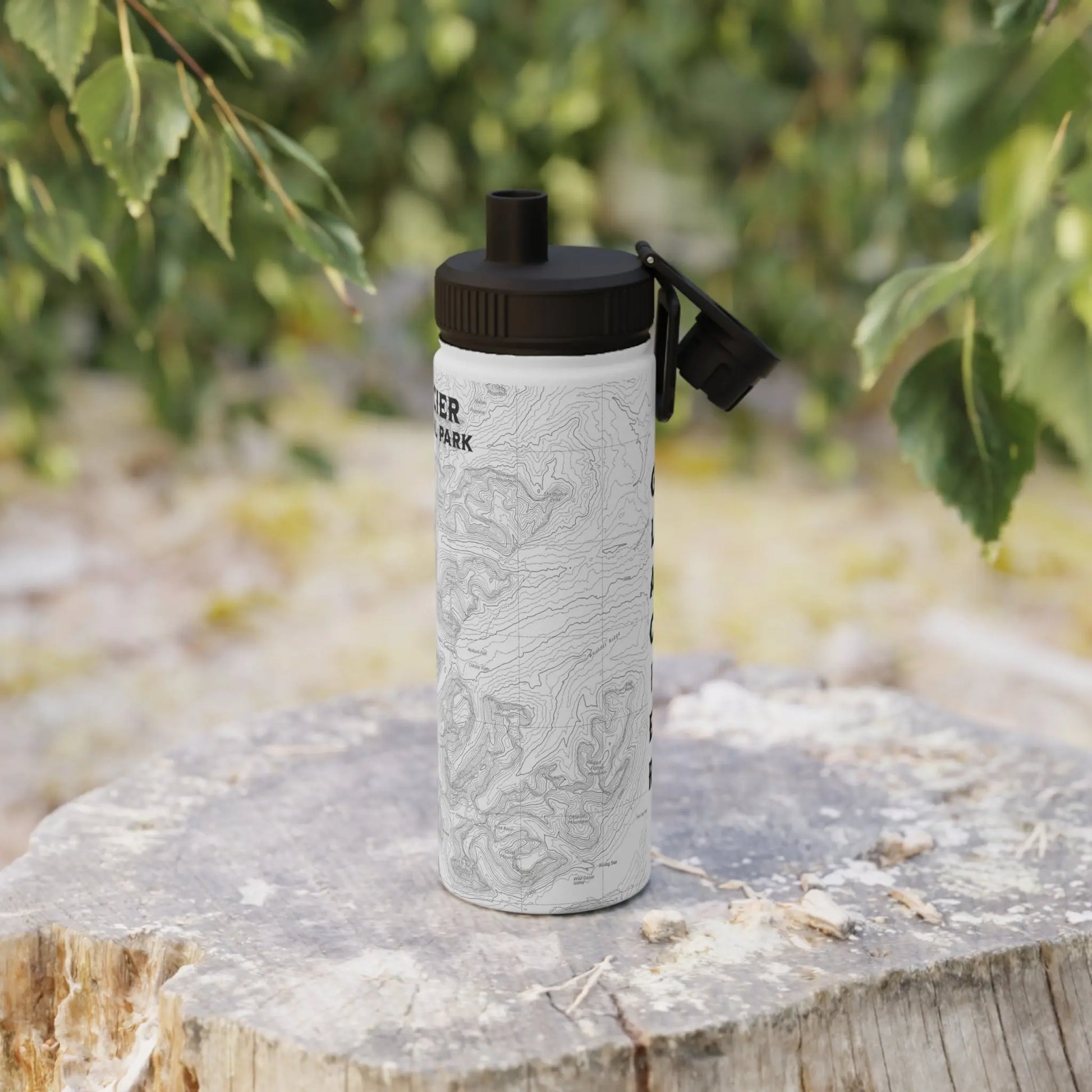 Glacier National Park Stainless Steel Water Bottle (3 Lids, 3 Sizes) - Park Service Apparel