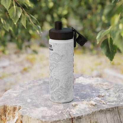 Glacier National Park Stainless Steel Water Bottle (3 Lids, 3 Sizes) - Park Service Apparel