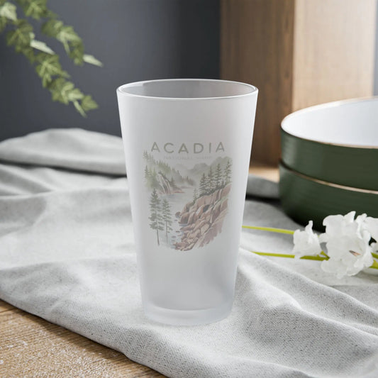 Acadia National Park Frosted Pint Glass - Park Service Apparel