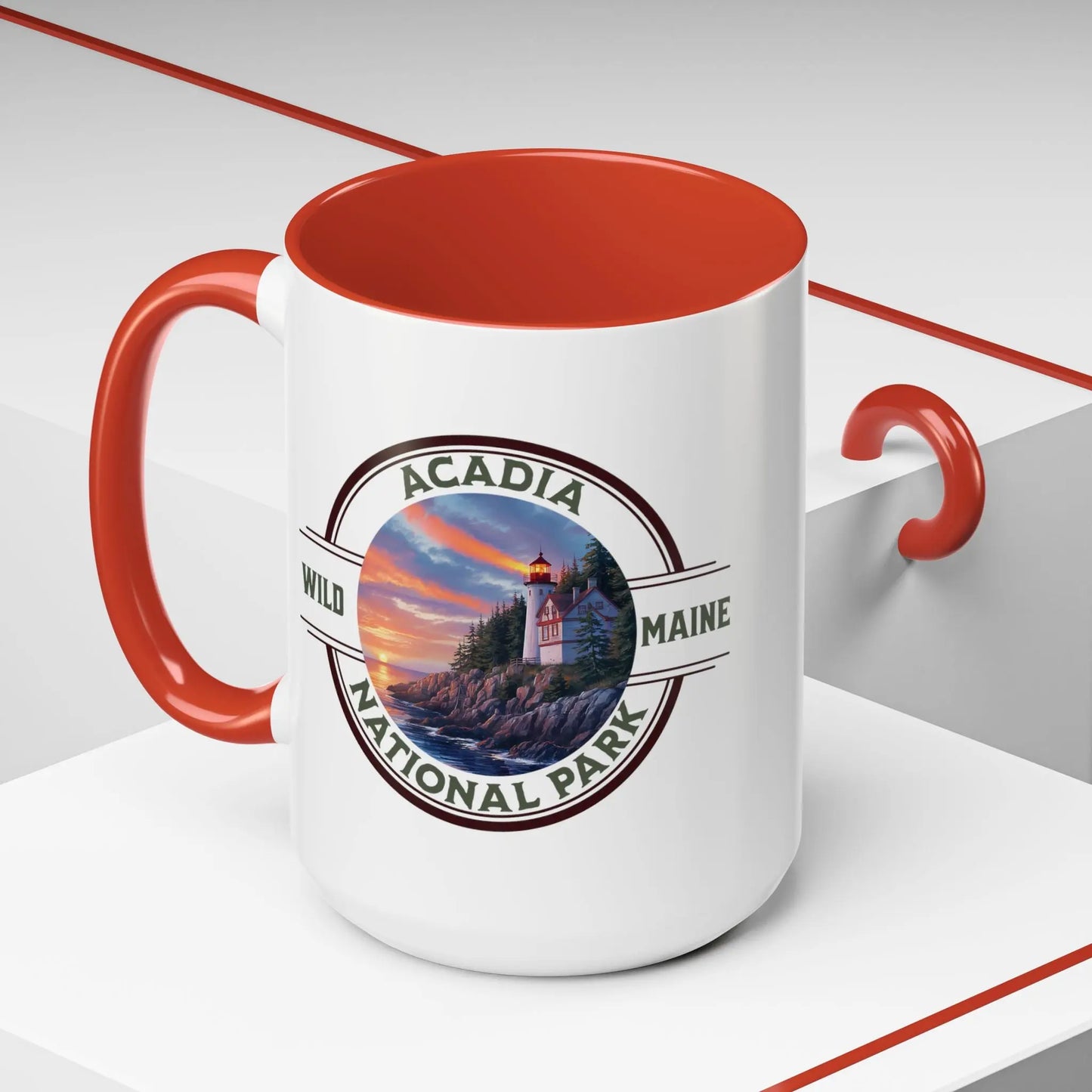 Acadia National Park Accent Mug (2 Sizes, 5 Colors) - Park Service Apparel