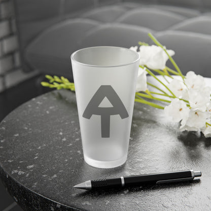 Appalachian Trail AT Arrow Frosted Pint Glass teelaunch