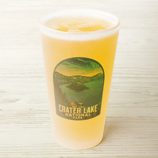 Crater Lake National Park Frosted Pint Glass - Park Service Apparel