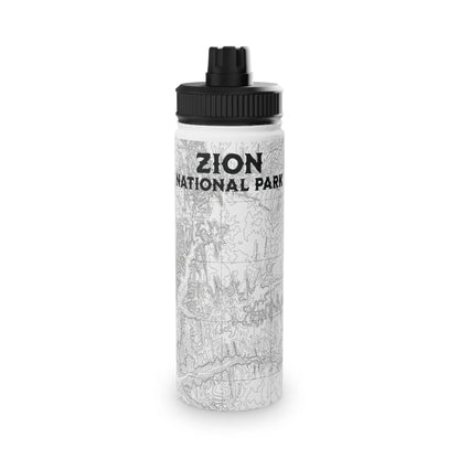 Zion National Park Insulated Stainless Steel Water Bottle (3 Sizes, 3 Lid Options) - Park Service Apparel