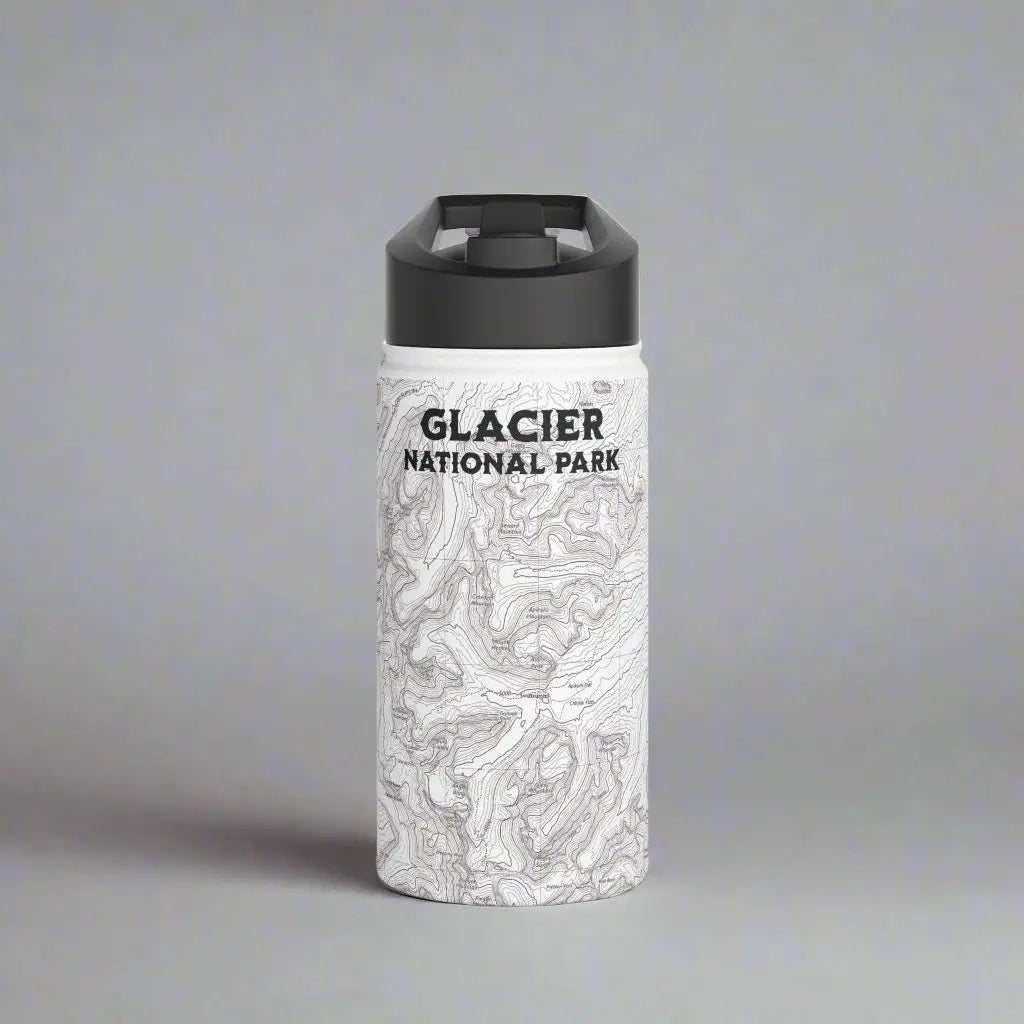 Glacier National Park Stainless Steel Water Bottle (3 Lids, 3 Sizes) - Park Service Apparel