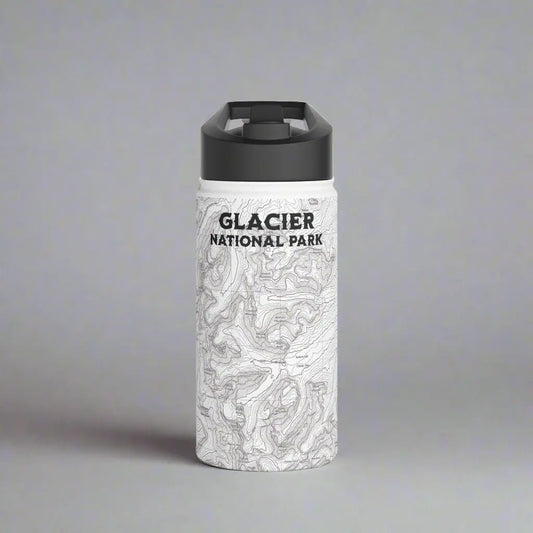 Glacier National Park Stainless Steel Water Bottle (3 Lids, 3 Sizes) - Park Service Apparel